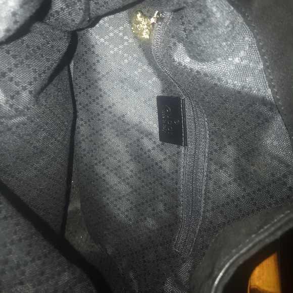 VINTAGE SUEDE/LEATHER HOBO BAG - Picture 4 of 6